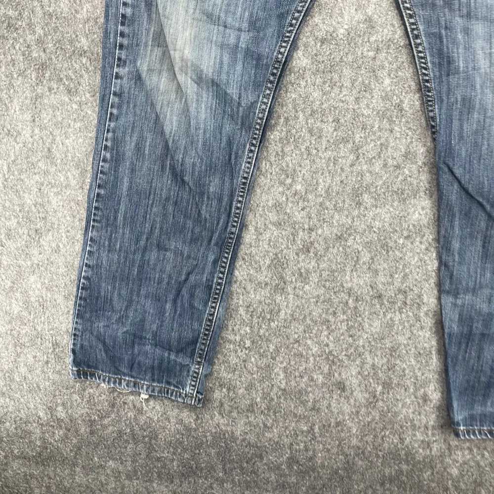 Lee Premium Jeans Mens 34x32 Classic Fit Straight Leg Medium Blue Denim